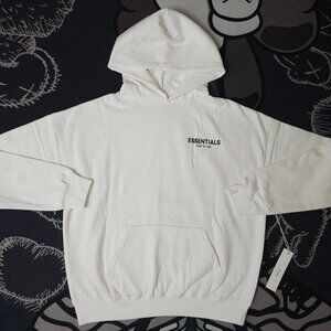 Fear of God White Printed Hoodie